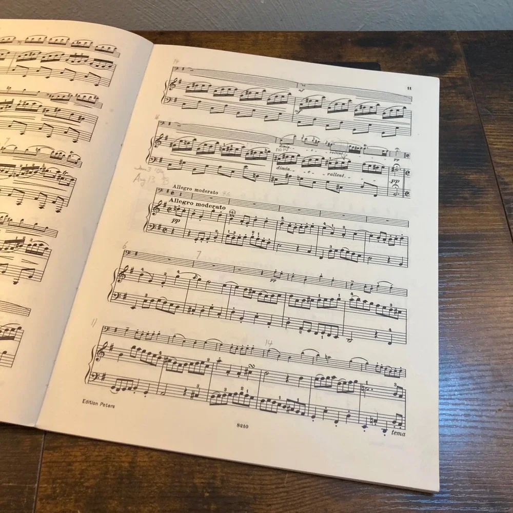 Bach Drei Sonaten Cello Piano Sheet Music Edition Peters 239 Grutzmacher